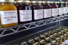 Jam on shelves